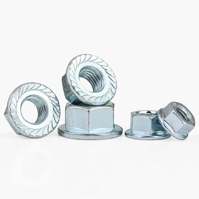 304 acciaio inossidabile Hexagon Spline Flange Nut DIN6923 Nylon Lock Building Essential
