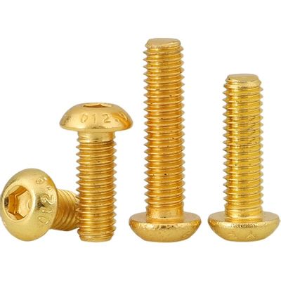 M5-M100 rame ottone ISO7380 Hex Socket Button Head Security Cap Screw Bolt per industria