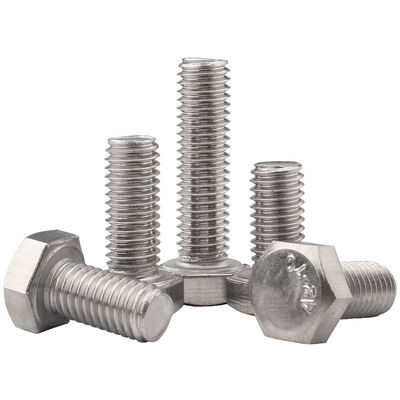 Bolt e dadi di acciaio inossidabile DIN933 SS304 A2-70 M6 M8 M10 M12 M16 per l'industria generale