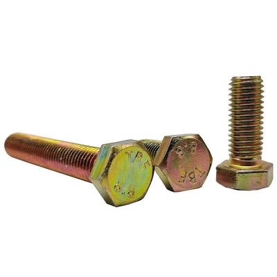 Produzione di ZP di grado 4.8/8.8/10.9/12.9 Metallo DIN933 DIN931 bullone esossiale con rifinitura in zinco