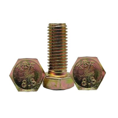 Produzione di ZP di grado 4.8/8.8/10.9/12.9 Metallo DIN933 DIN931 bullone esossiale con rifinitura in zinco