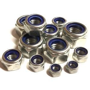 DIN985 DIN982 Galvanizzato M8 M10 M12 Nylon Insert Lock Nut Metrica Finitura di ossido nero