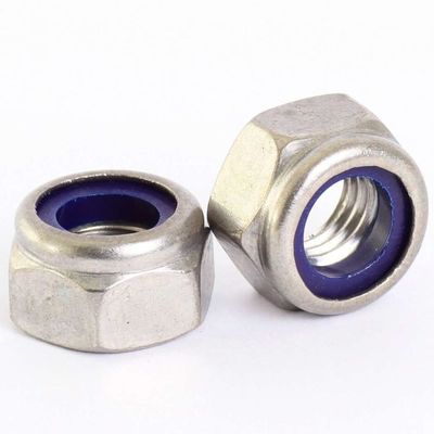 DIN985 DIN982 Galvanizzato M8 M10 M12 Nylon Insert Lock Nut Metrica Finitura di ossido nero