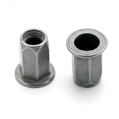 Acciaio al carbonio zinco giallo M6 Testa rotonda piatta Mezzo mazzo di rivettatura esessuale per interni ed esterni