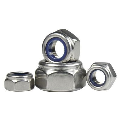 DIN982 Nocciolo di blocco a inserto di nylon esessuale zincato ISO7040 Grado 4.8/6.8/8.8 per l'industria