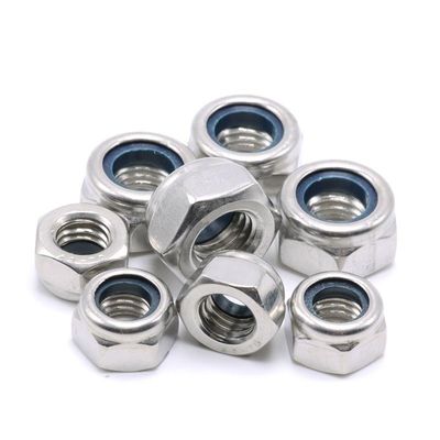 DIN982 Nocciolo di blocco a inserto di nylon esessuale zincato ISO7040 Grado 4.8/6.8/8.8 per l'industria
