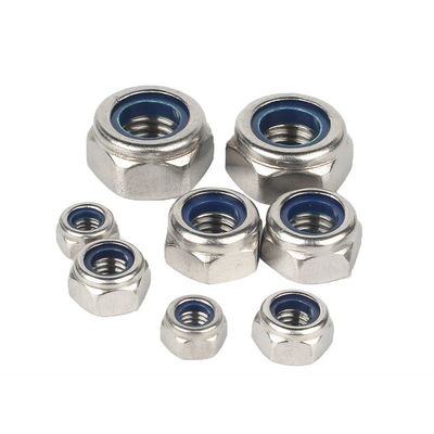DIN982 Nocciolo di blocco a inserto di nylon esessuale zincato ISO7040 Grado 4.8/6.8/8.8 per l'industria