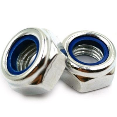 DIN982 Nocciolo di blocco a inserto di nylon esessuale zincato ISO7040 Grado 4.8/6.8/8.8 per l'industria