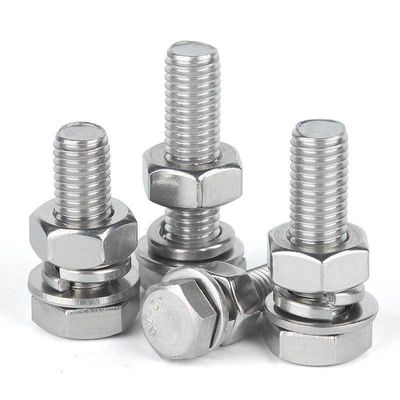 M36 Din933 Din934 Stainless Steel Hex Bolt and Nut Set con zinco bianco. zinco giallo. HDG