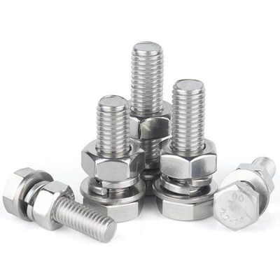 M36 Din933 Din934 Stainless Steel Hex Bolt and Nut Set con zinco bianco. zinco giallo. HDG