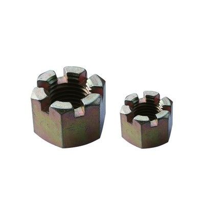 Nocciolo a fessura Din 935 M4 Flange Round Lock Hexagon Slot Castle Nocciolo per la richiesta del cliente