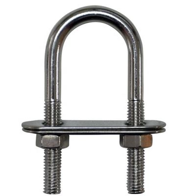 Stripe di acciaio di finitura in zinco DIN 3570 bulloni U galvanizzati a caldo per progetti di costruzione