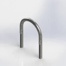 Stripe di acciaio di finitura in zinco DIN 3570 bulloni U galvanizzati a caldo per progetti di costruzione