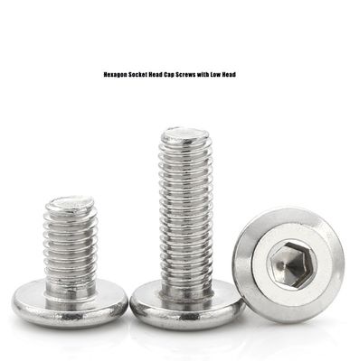 DIN7420 Flat Round Head Hexagon Socket Screw per mobili in legno