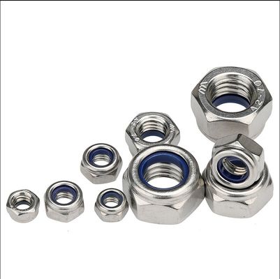 Numero elevato di Din 985 Hexagon Hex Black Nylon Lock Nut con sistema di misurazione metrico