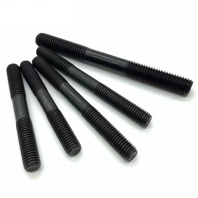 Acciaio al carbonio Plain Direct Black Oxide DIN938 Stud Bolts Screw di piombo con finitura in zinco