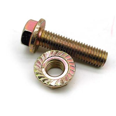 M19 M20 M21 Flance Bolt Grade 10.9/12.9 DIN6921 in finitura piana per il fissaggio sicuro