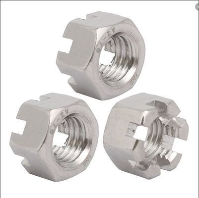 DIN935 Noce a fessura Hex Noci a fessura castello Grado 4.8/8.8/10.9/12.9Ect Standard DIN