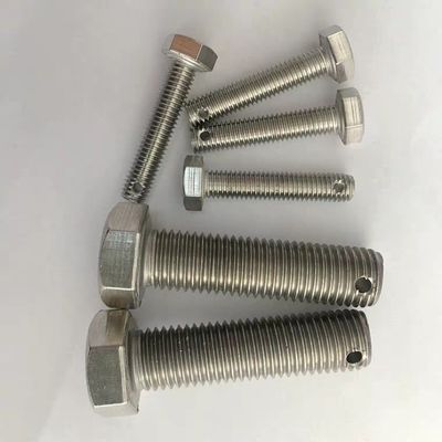 Bolt esatto con buco per pin di cotter nella testa centrale o fine M3-M100 DIN ANSI Standard