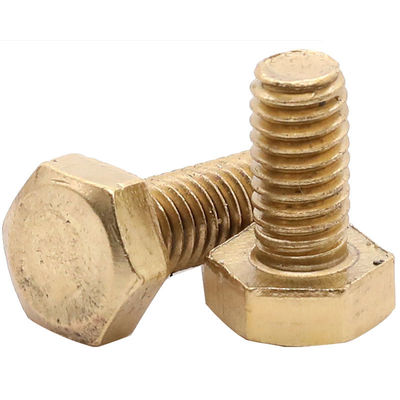 Grado 4.8/ 8.8/ 10.9/ 12.9 Cerniere e Noccioline di testa in ottone con finitura in zinco DIN933 DIN931