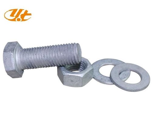 Hexagon ASTM A307 3/8 M28 Acciaio al carbonio caldo UNC Galvanizzato