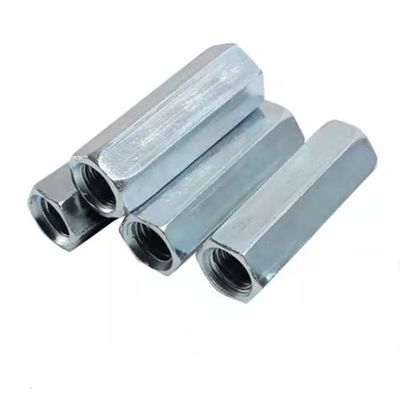 DIN Standard Plain Zinc Galvanized Hexagon Long Nut M5-120 per la connessione del connettore