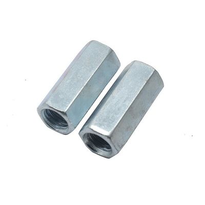 DIN Standard Plain Zinc Galvanized Hexagon Long Nut M5-120 per la connessione del connettore