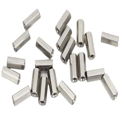 DIN Standard Plain Zinc Galvanized Hexagon Long Nut M5-120 per la connessione del connettore