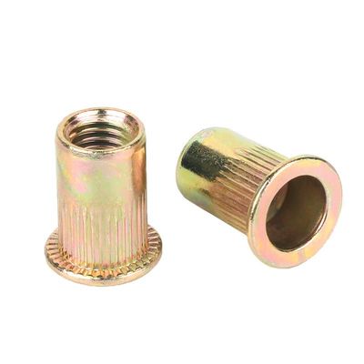 Noce galvanizzata a testa piatta con rivetti verticali di grado 4.8/8.8/10.9/12.9 Ect