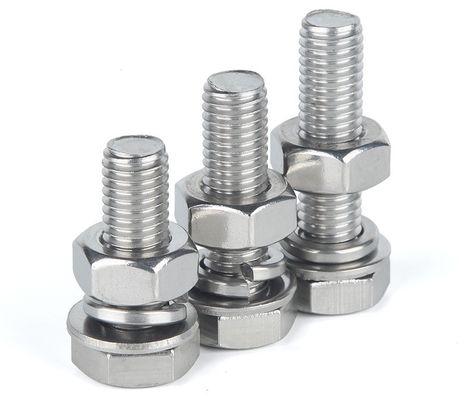 Grado di costruzione SUS304 Stainless Steel Hex Head Bolt and Nut Din933 per la costruzione