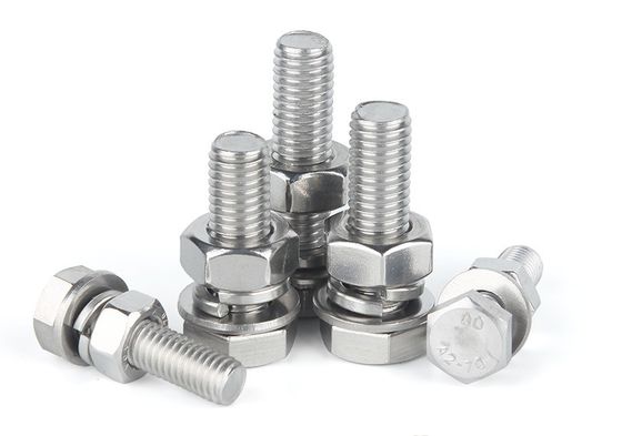 Grado di costruzione SUS304 Stainless Steel Hex Head Bolt and Nut Din933 per la costruzione