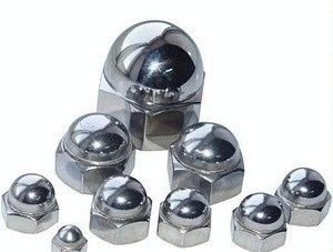 Costruzione M2-M30 Fastener 304 acciaio inossidabile Hexagon Round Head Nut con coperchio decorativo