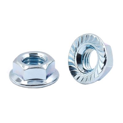 Nocciolo di flangia finitura lucida DIN6923 con guarnizione Nocciolo serrato antiscivolo Zinc bianco