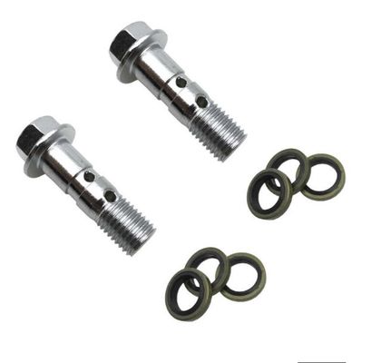 Bolt per banjo a olio in acciaio inossidabile/carbonio con tubo di frenatura a buco Bolt a buco doppio e singolo