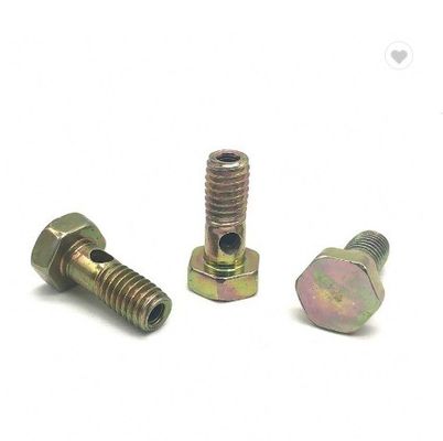 Bolt per banjo a olio in acciaio inossidabile/carbonio con tubo di frenatura a buco Bolt a buco doppio e singolo