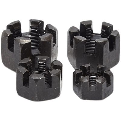 8.8/10.9/12.9 Ect Grade Metric Slotted Nut DIN935 per sistema di misurazione e resistenza