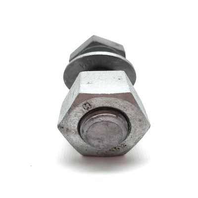 M16 HDG Cerniera elettrica a testa esessuale con dadi esessuali e acciaio da lavaggio di grado 8.8/6.8 ossido nero