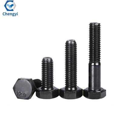 ISO9001 Certificato M6-M36 M10 Black Hex Bolt Nut Washer 8.8 12.9 Grado con standard DIN