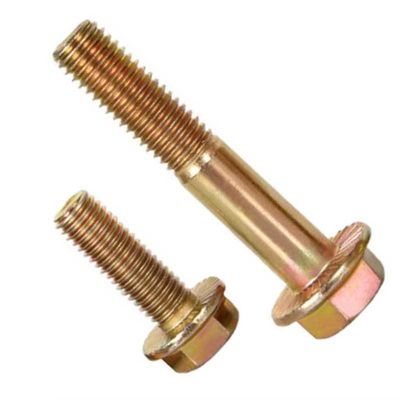 12.9 di grado giallo zinco rivestito DIN6921 Hex Head Flange Bolt M10 M12 M6 per edifici