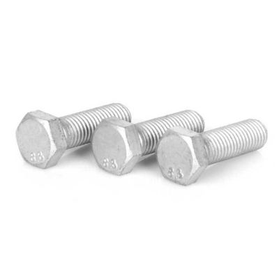 DIN933 DIN931 bulloni a testa esagonale ad alta resistenza HDG galvanizzati a caldo
