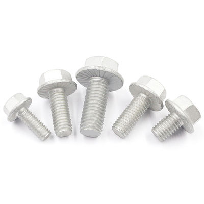 Fornitura diretta Hot Dip Galvanizzato HDG Plate Hex Flange Bolt DIN6921 per la costruzione