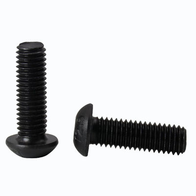 ISO7380 Scalatore esessuale, tasto di testa, cappuccio di sicurezza, viti, bullone con ossido nero, zinco nero