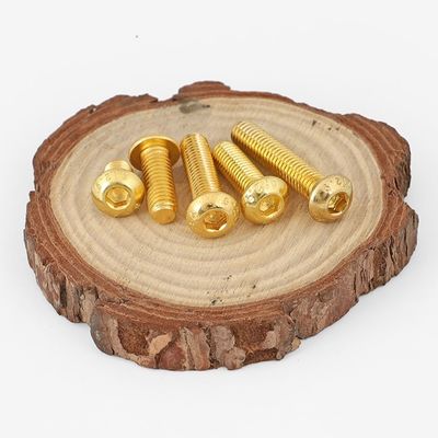 M5-M100 rame ottone ISO7380 Hex Socket Button Head Security Cap Screw Bolt per industria