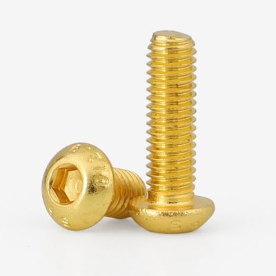 M5-M100 rame ottone ISO7380 Hex Socket Button Head Security Cap Screw Bolt per industria