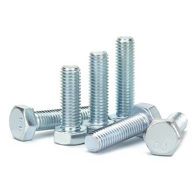 ISO9001 Certificate Strength Galvanized Steel Hex Bolt DIN933 per applicazioni aerospaziali