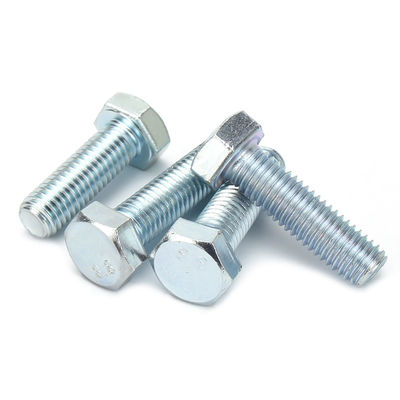 ISO9001 Certificate Strength Galvanized Steel Hex Bolt DIN933 per applicazioni aerospaziali