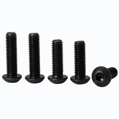 Nero 304 in acciaio inossidabile Mezza testa rotonda Esagonale Boccone ISO7380 Pan Head Screw
