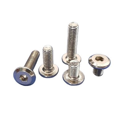 Acciaio al carbonio certificato ISO9001 nickel plated flat head chamfered