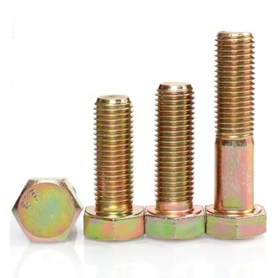 M6 M8 Alta resistenza DIN931 DIN933 Grado 4.8 8.8 10.9 12.9 Testa esessuale bullone e dadi